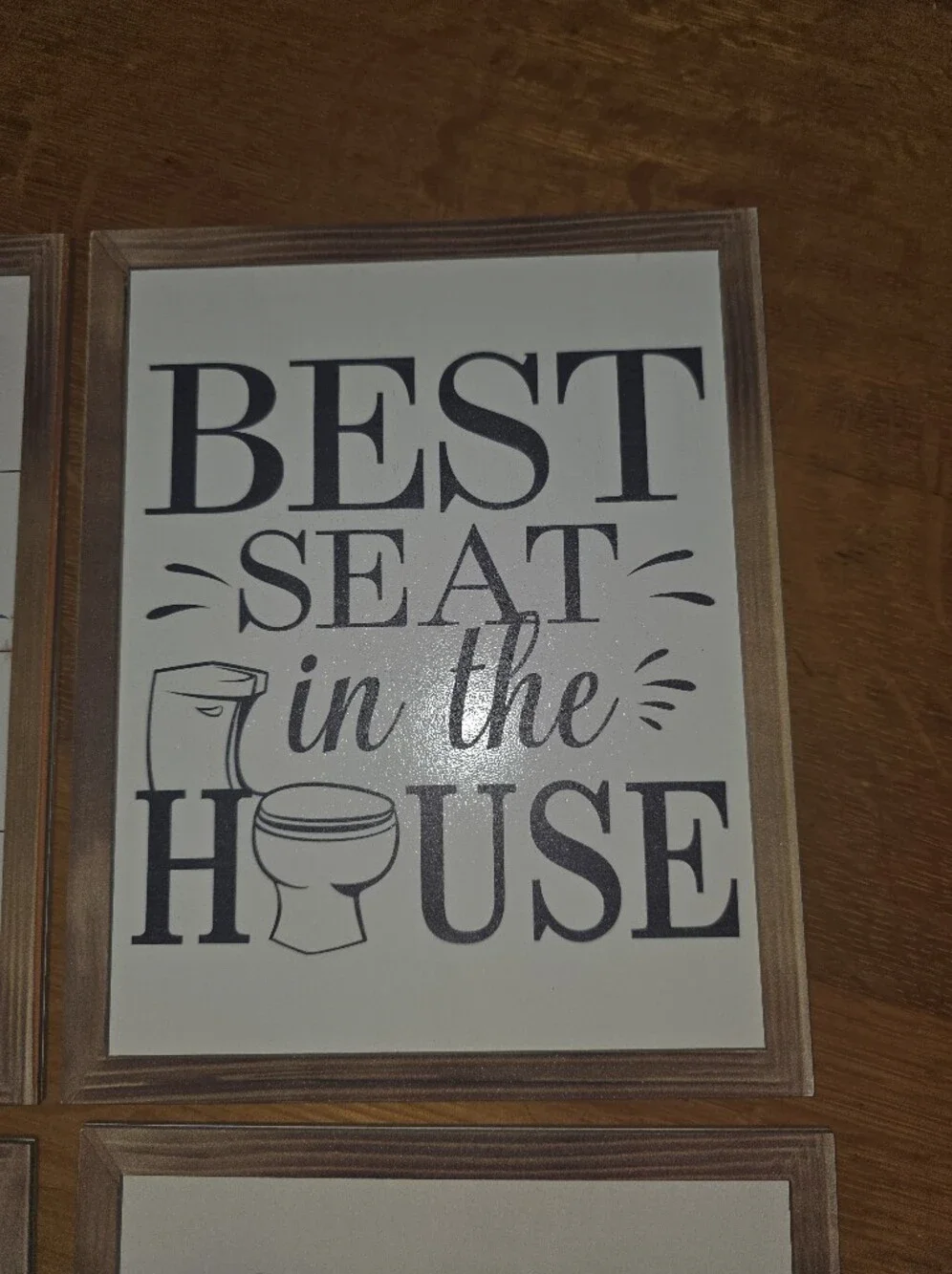NEW set of 5 Funny Bathroom Signs 8